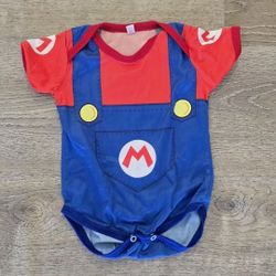 Mario Bros Costume Bodysuit Baby / Toddler Nintendo Gaming Cosplay Outfit