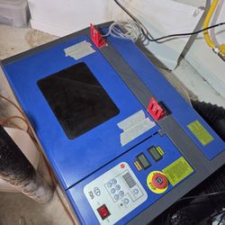 K40 Laser With Camera, Upgraded Board, Roller For Tumblers