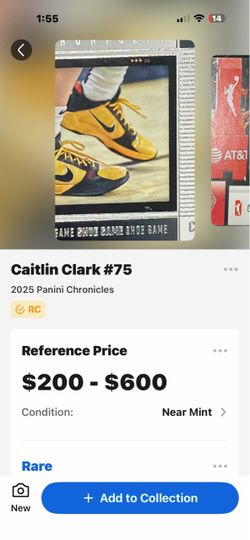 Caitlin Clark #75 2025 Panini Chronicles RC