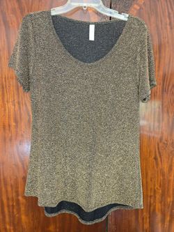 Lularoe gold sparkle top