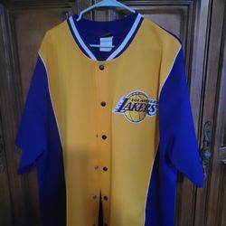 Vintage Rare Lakers Warm Up Jersey 