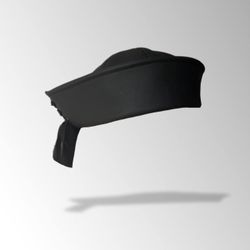 Handmade Ecoleather Fabric Sailor Hat With Ribbon 