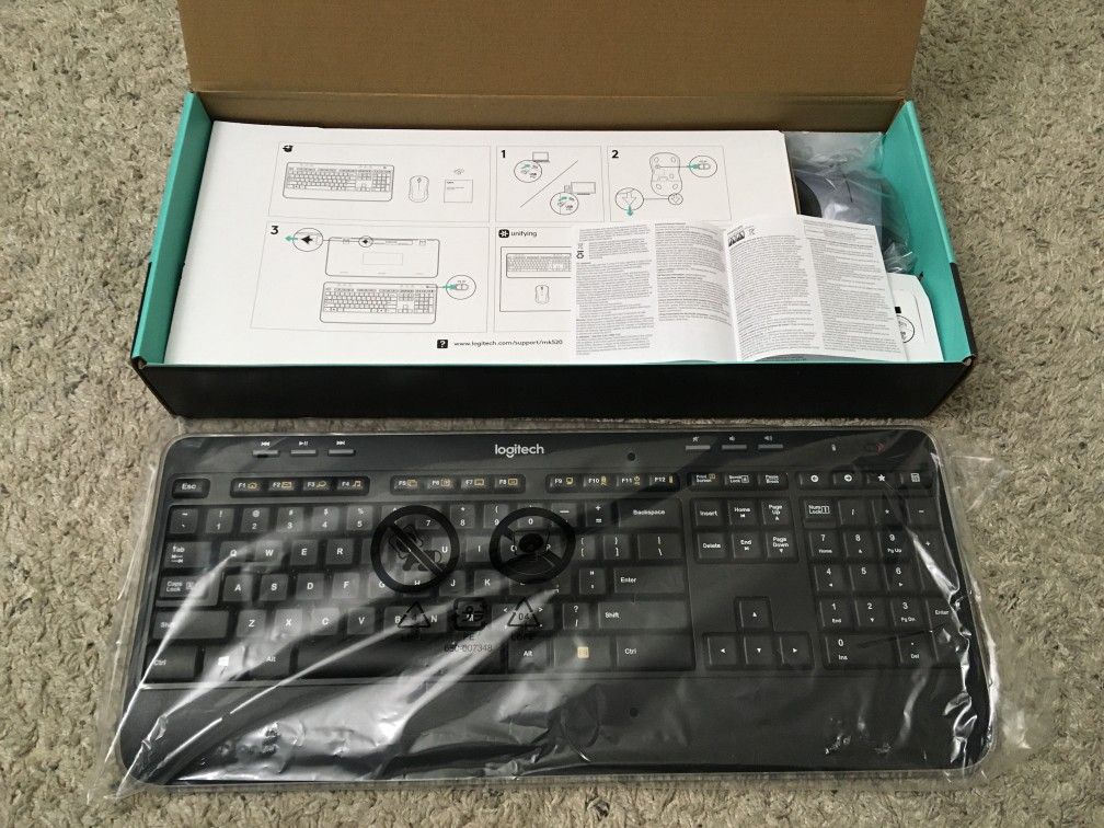 New Logitech ADVANCED Wireless Keyboard/Mouse Combo