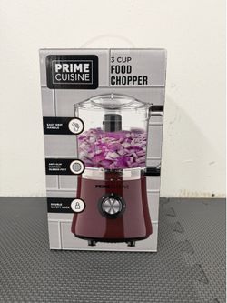 NEW Prime Cuisine 3-Cup Electric Food Chopper / Mini Processor