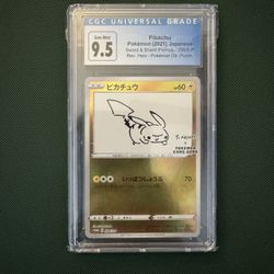 CGC 9.5  Pokemon Pikachu Yu Nagaba 