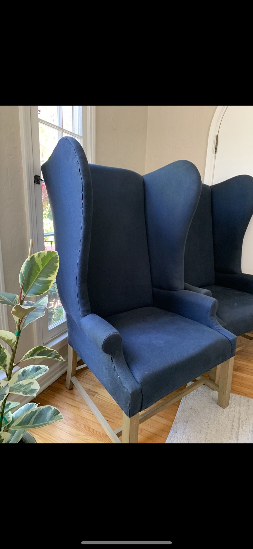 Modern Wingback Chairs 400 a Set/ 700 for all Four