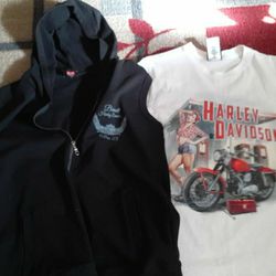 Harley Vest, T Shirt