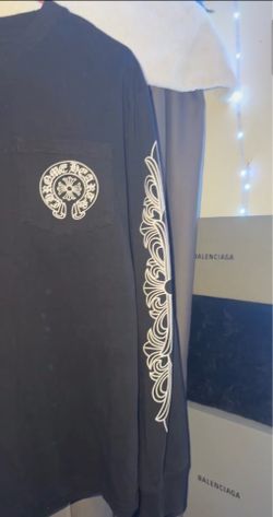 Grey and White Chrome hearts longsleeve