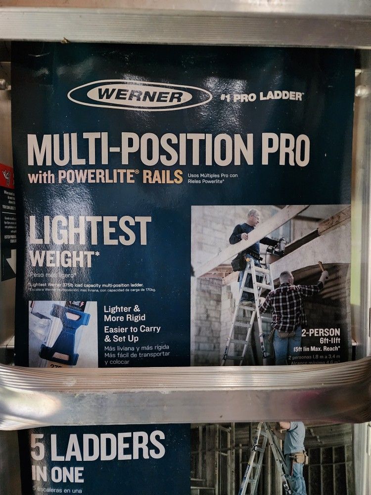 Werner Multi Position Pro 5 In 1 Ladder