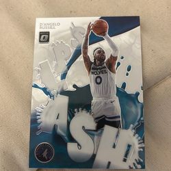 D’Angelo Russell splash optic Donruss card