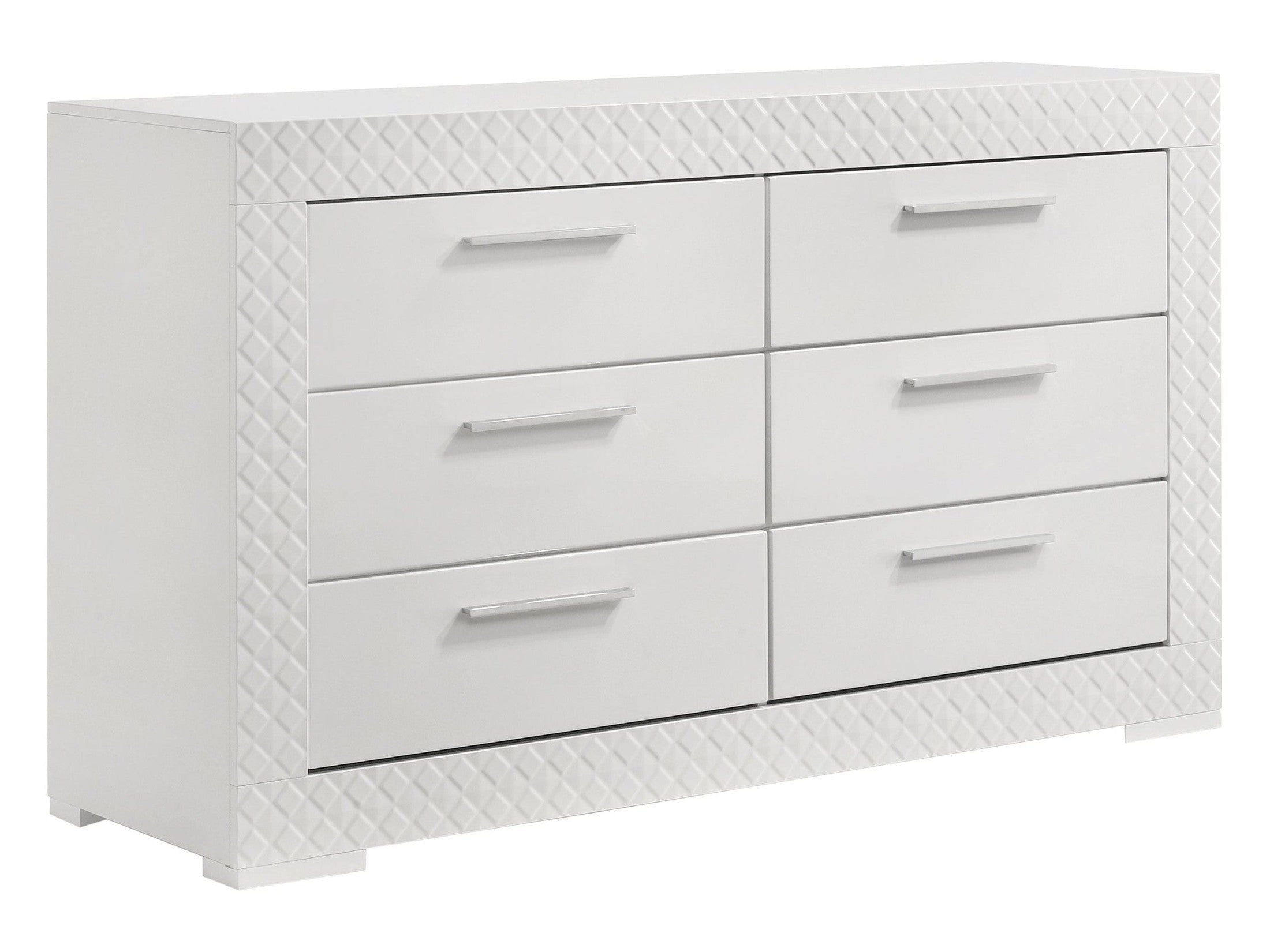 Ives White High Gloss Dresser