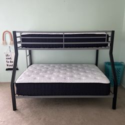 Bunk Bed - Twin over Full - Plush Mattresses Included