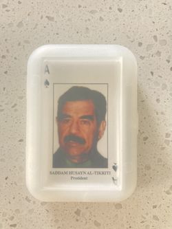 A deck of cards Saddam