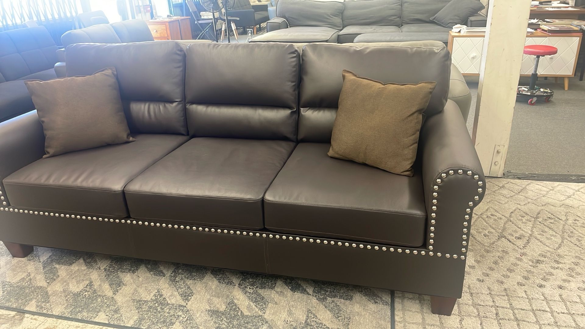 New Leather Couch / Free Delivery