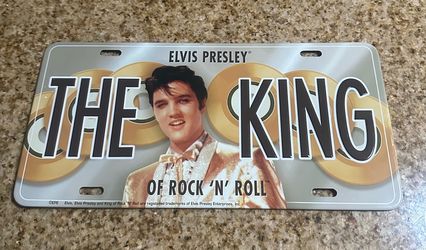 Elvis Presley The King of Rock N Roll License Plate