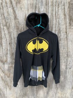 Batman hooded zipped sweater. Size adult small.