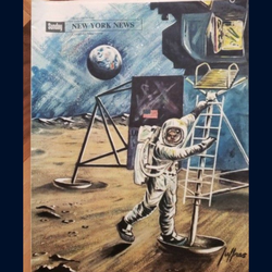 First US moon landing NY Times Article. Original