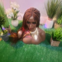 Hand Braided Wig Made By Me. Ready to Ship 