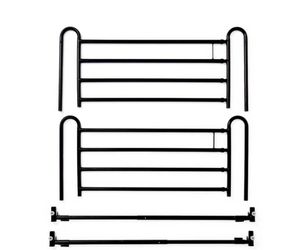 Full length side rails for hospital bed