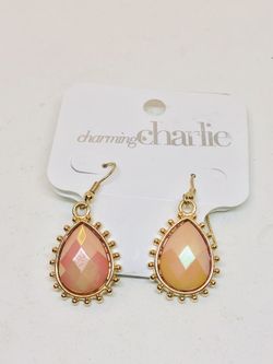 NOC Charming Charlie in gold tone and orange color