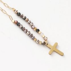 N204- Vintage Boho Cross Necklace!