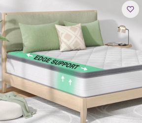 New in box Queen Novilla 3-noZone Design Medium Gel Memory Hybrid Mattress in a box. Retail Is $415