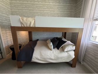 Solid Wood Twin-over-Twin Bunk Bed