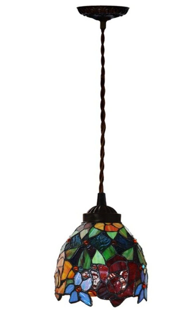 Hauty 7inch Tiffany Stained Glass Pendant Light..Brand New 
