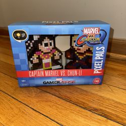 Pixel Pals Marvel Captain Marvel Vs Chun Lee