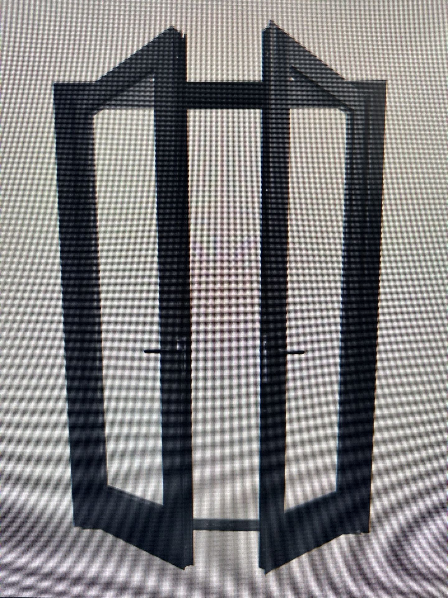 French Swing Door, New, Retrofit, Bronze