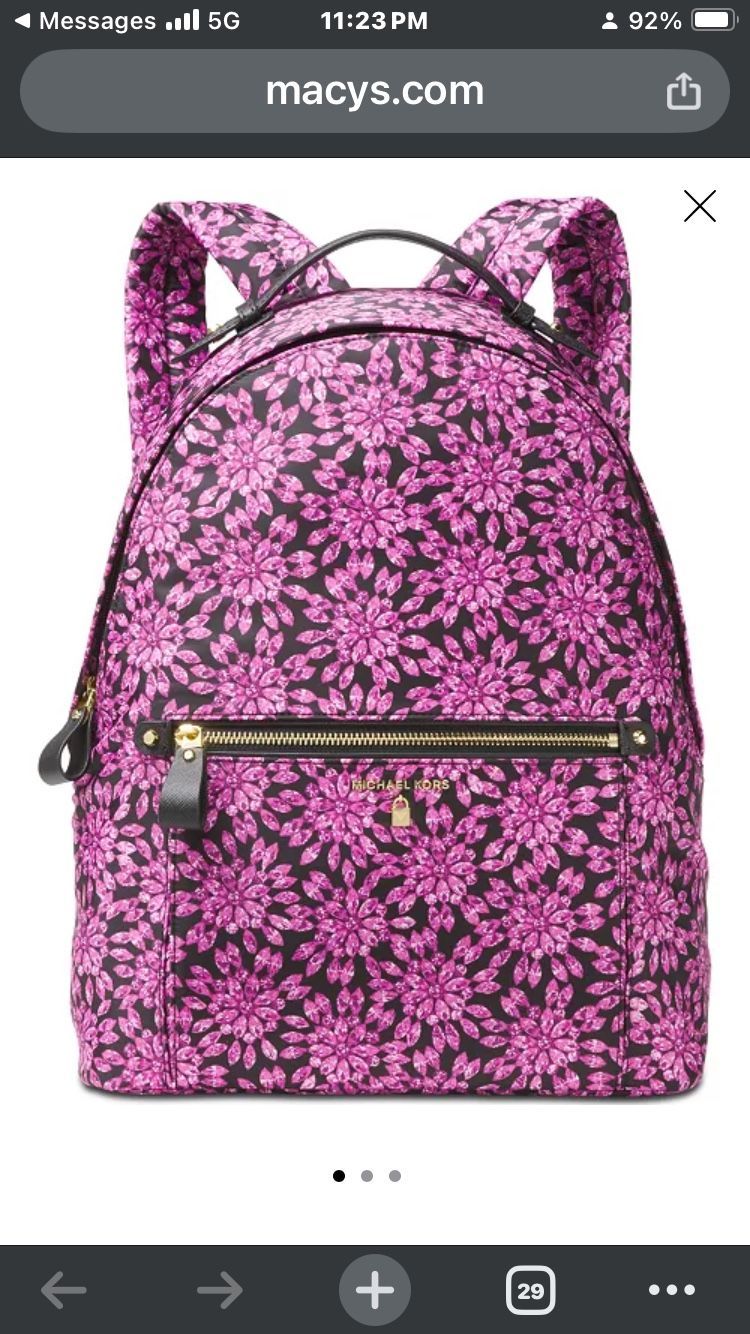 MICHAEL Michael Kors Kelsey Multi Jewel-Print ~ Medium Backpack ~ New Without Tags