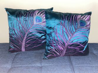 peacock Couch Pillows