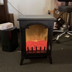In Box Fireplace Heater With Realistic Flame Effects