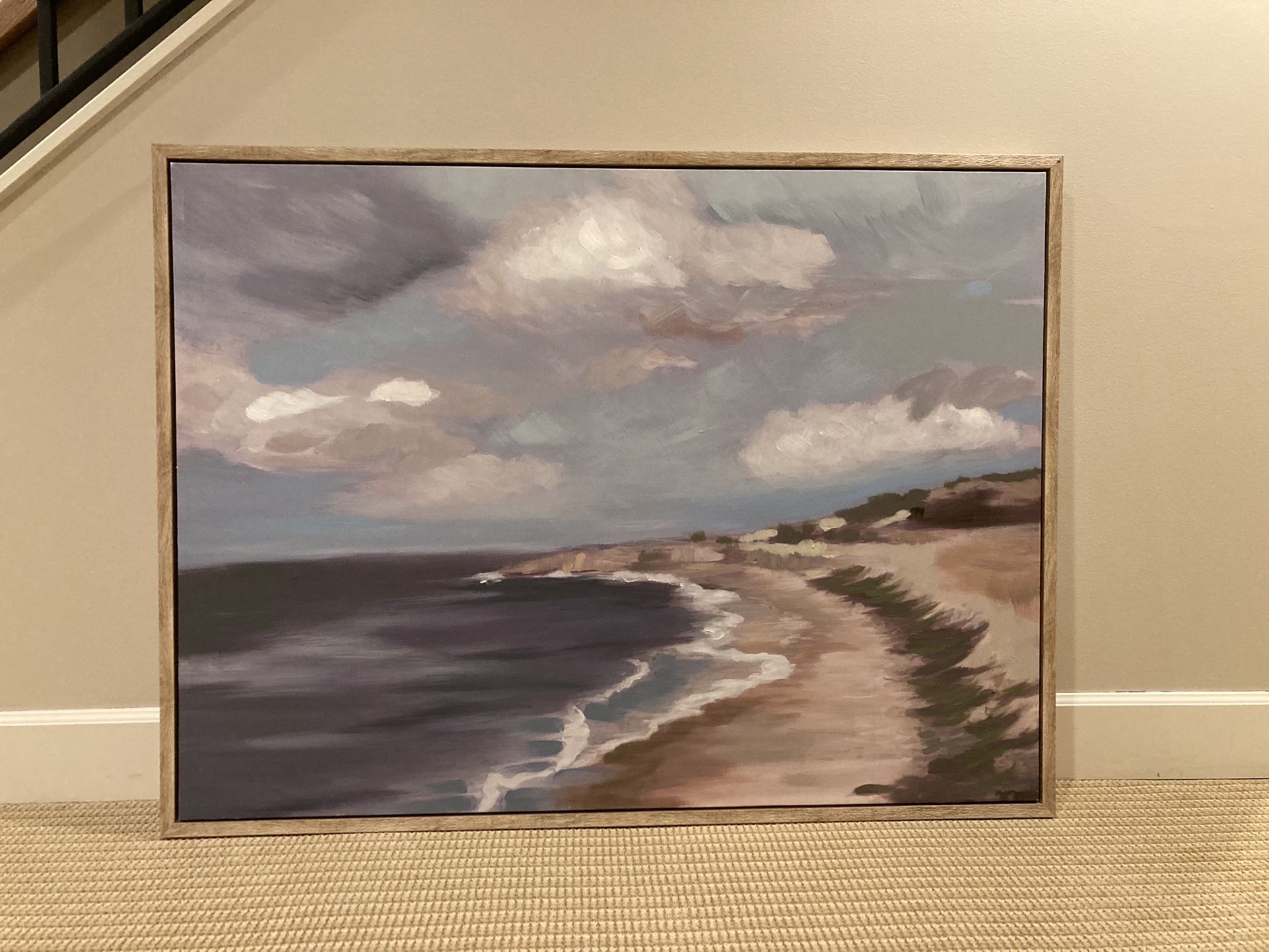 Large Coastal Canvas Print 