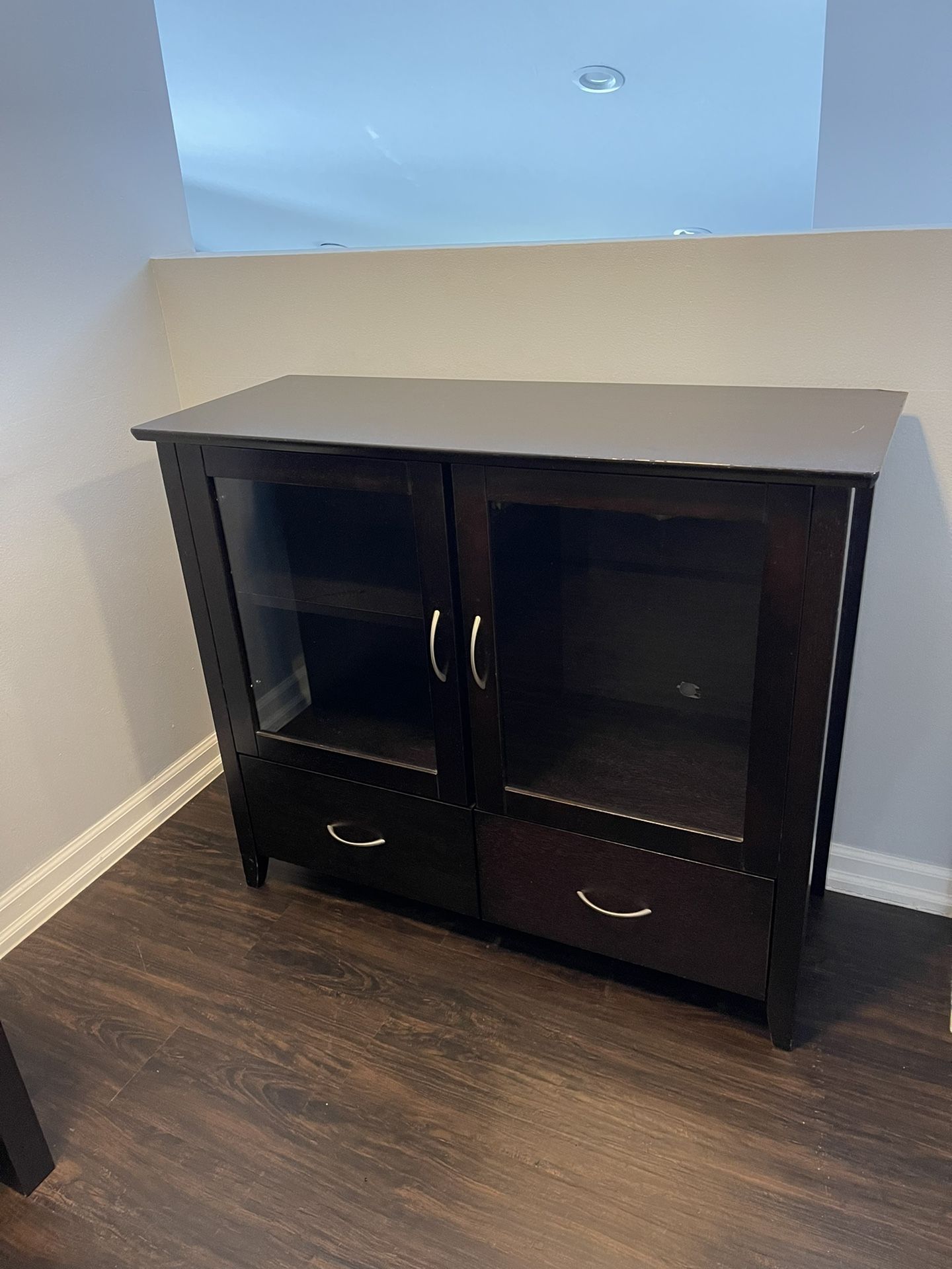 Entertainment Desk Stand Console 40”x 16” Across Top 34” Tall