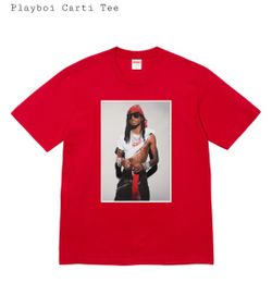 Sealed Supreme x Playboi Carti Red Tee Size XL