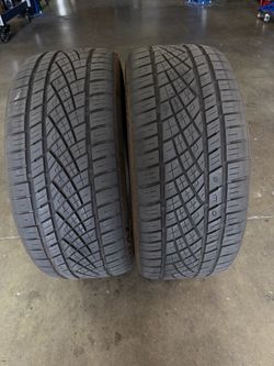 Pair of 2 used 235/40/19 235 40 19 Continental