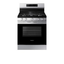 6.0 Cu Ft. Smart Freestanding Gas Range Samsung 6.0 cu. Ft. Smart Freestanding Gas Range With Intergated Griddle 