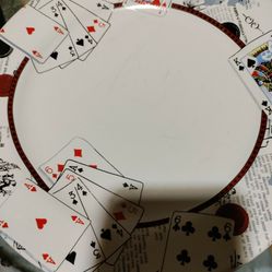 10 1/2 Gibson Melamine Dinnerware Playing Cards Dinner plate 
