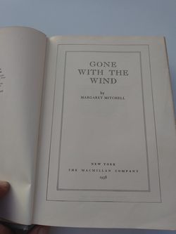 Gone With the Wind 1938 first edition