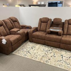 Power Reclining Sofa Or Love Seat $999 Each Your Choice