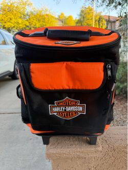 Harley Davidson wheeled insulted cooler backpack