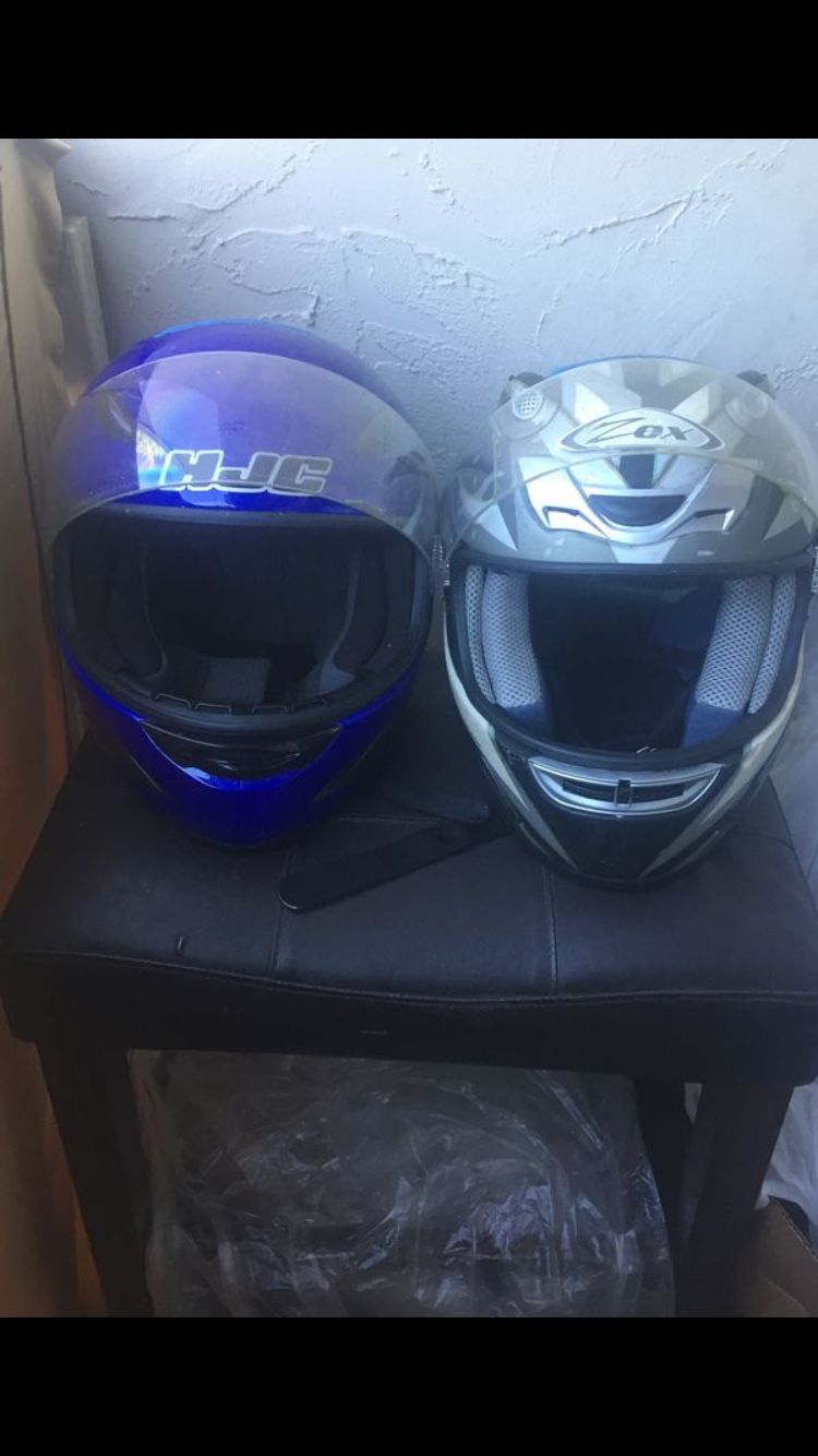 Motor bike helmets