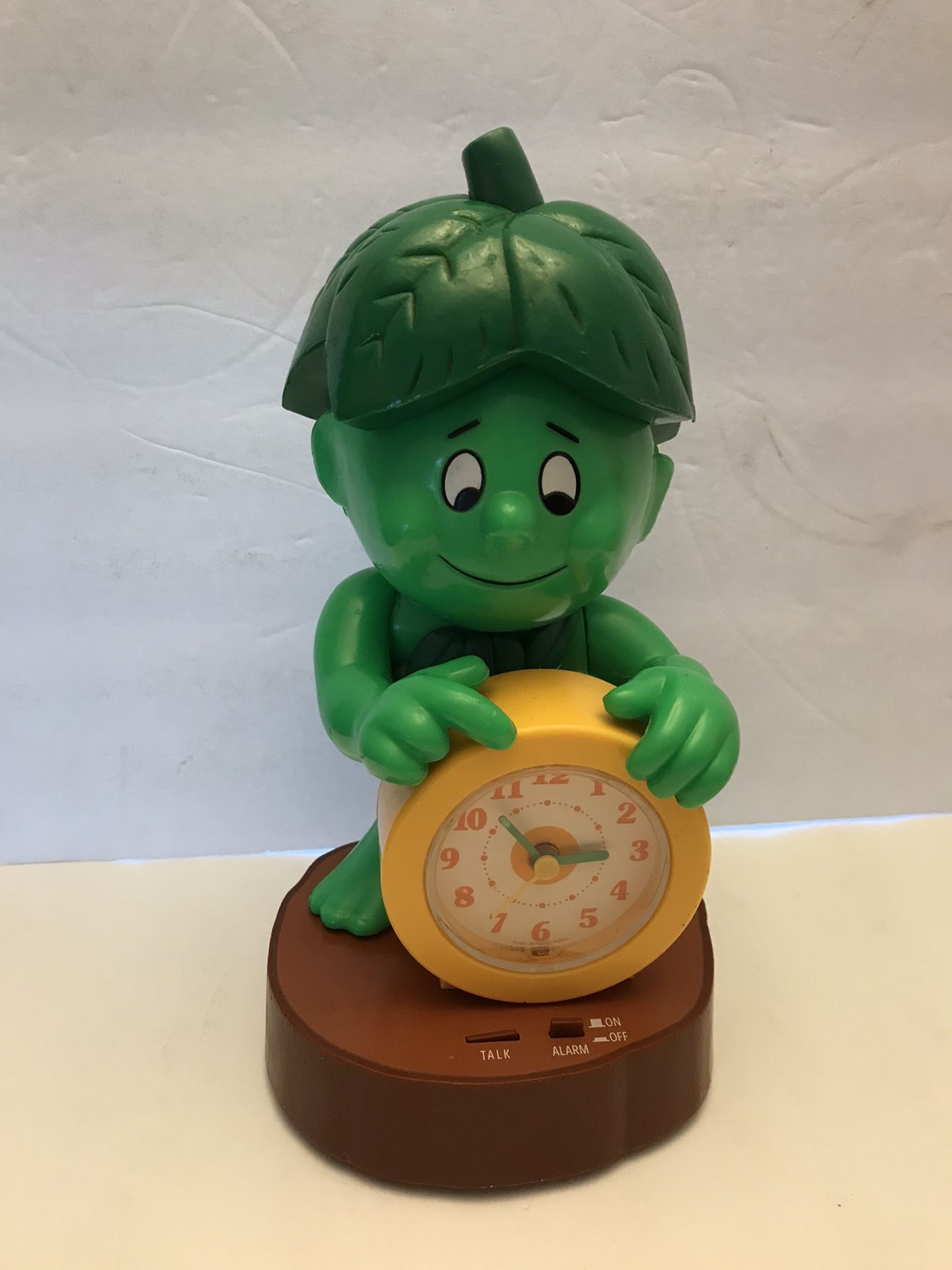 Vintage 1985 Pillsbury Jolly Green Giant Little Sprout Alarm Clock