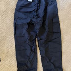 New Nike Sportswear Essential Woven Oversized Cargo Pants DO7209-010 - Black - S