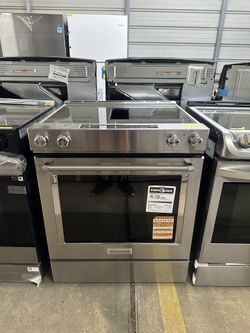 KITCHENAID‼️SPECIAL‼️ 30” ELECTRIC DOWNDRAFT SLIDE IN RANGE 🔥WARRANTY🔥DELIVERY 🔥