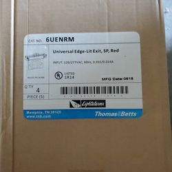 Red Illuminating Exit Signs (8)