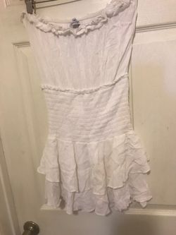 Strapless dress with shorts size medium