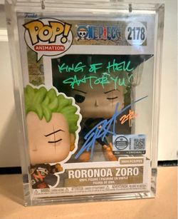 🔥*TRADE OFFERS*🔥 Rare Signed Roronoa Zoro #2178 Funko Pop (LE 3,500) – PSA Authenticated – $850 OBO💰