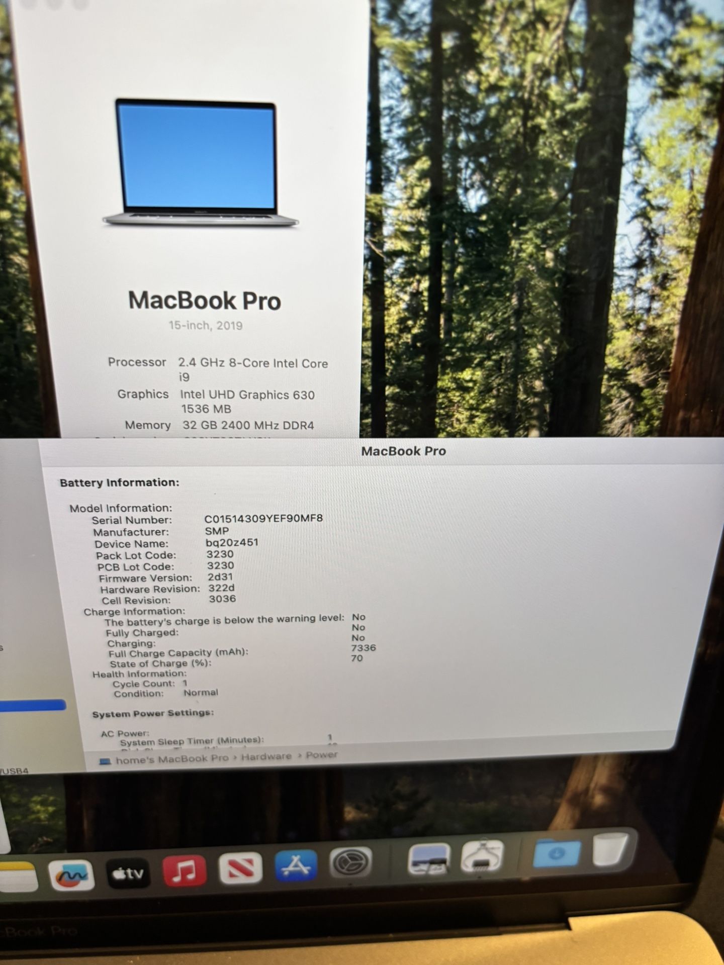 MacBook Pro 2019 15in